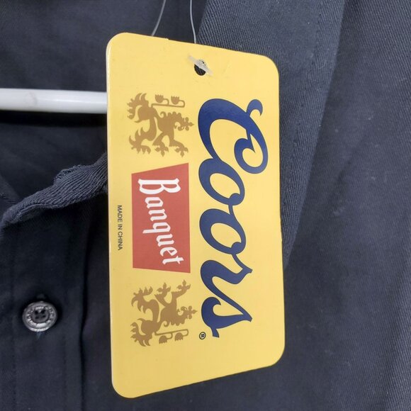 NWT Coors Banquet Rodeo Short Sleeve Western Country Button Up Collared Shirt L - Picture 6 of 9